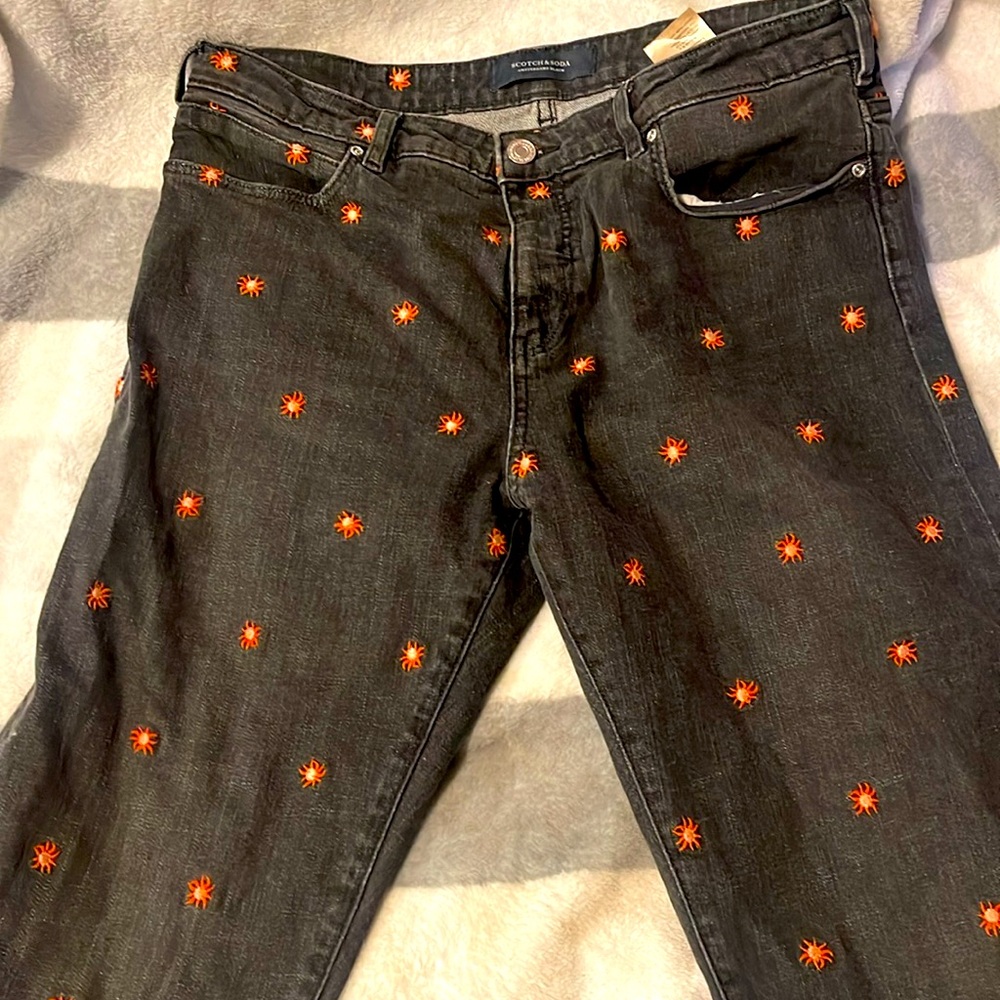 Scotch & Soda black sun burst pants